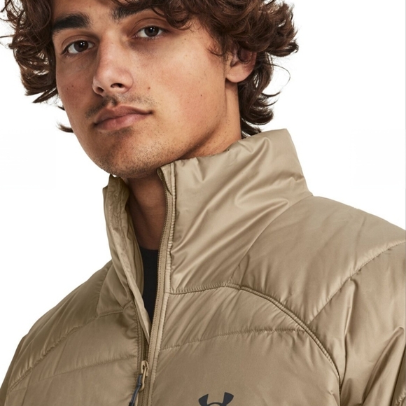 NEW Under Armour Men's Storm Puffer Jacket in Khaki - Picture 5 of 11